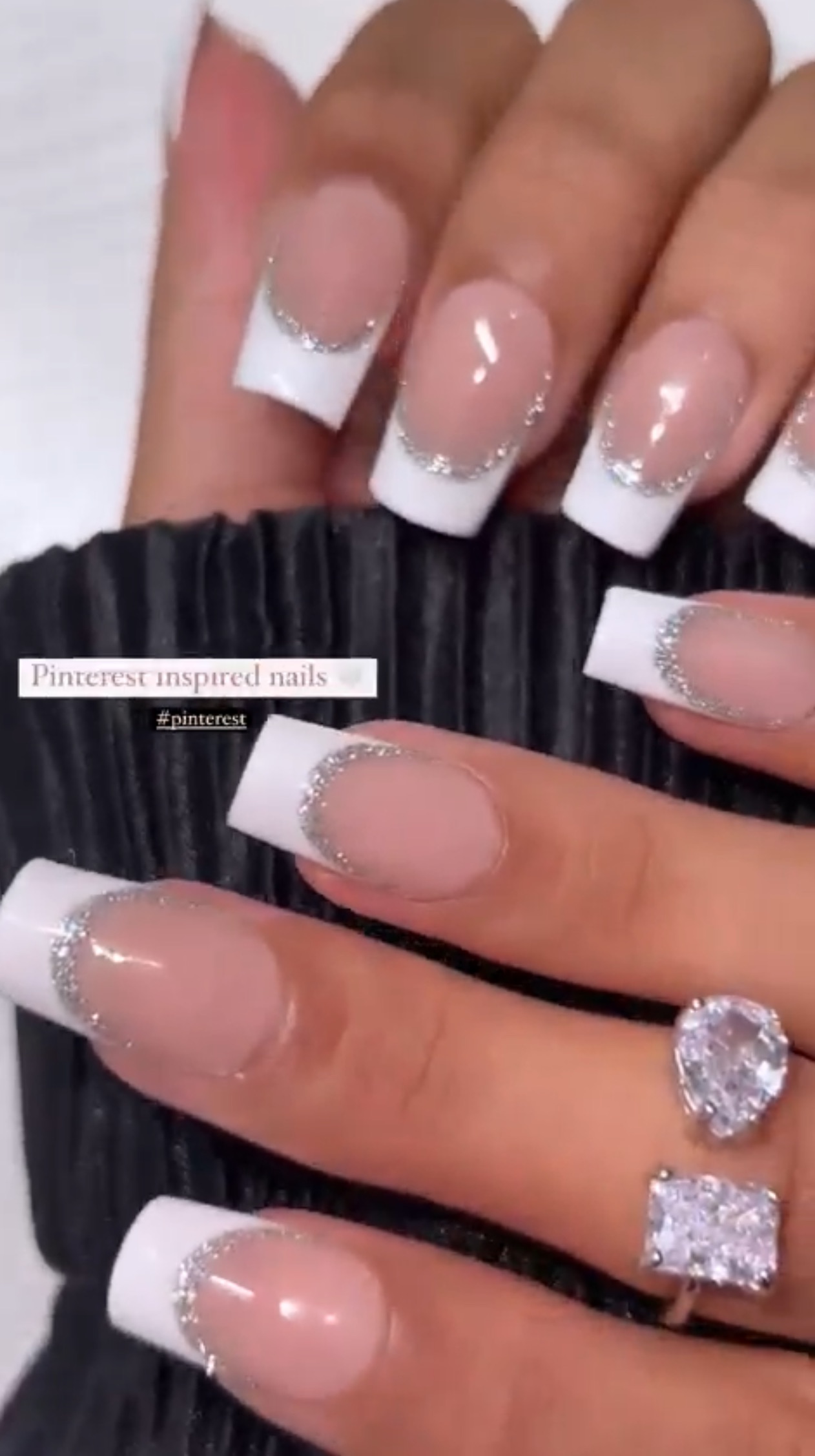 Glitter French Tips
